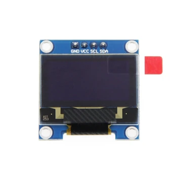 0.96 Collu IIC I2C Sērijas GND 128X64 OLED LCD Display LED Modulis SSD1306 par Arduino Komplekts, Balts Displejs