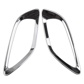 1Pair Chrome Silver Aizmugurējie Miglas lukturi Vāciņš Melns Rāmis Kia Seltos KX3 2019-2024 Automašīnas Miglas Lukturi Dekoru Vāciņi