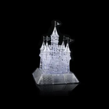 3D Montāža Kristāla Pils Puzzle Mūzikas Jigsaw DIY (do it yourself, Rotaļlietas, 14 gadus veci vai vecāki