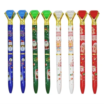 48 Gab Ziemassvētku Pildspalvas Ziemassvētki Dimanta Lodīšu Pildspalvas Santa Claus Pildspalvas Koku Sniegavīrs Izdrukāt Pildspalvas Ziemassvētku Jaunā Gada Dāvanu Puse