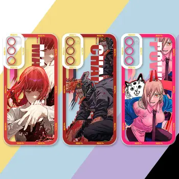 Anime, Motorzāģi, Vīrietis Phone Gadījumā Xiaomi Mi 11 11T Lite Poco X5 X4 X3 M3 M4 F3 GT NFC NE PRO 4G 5G Mīksta Silikona Vāciņu Fundas