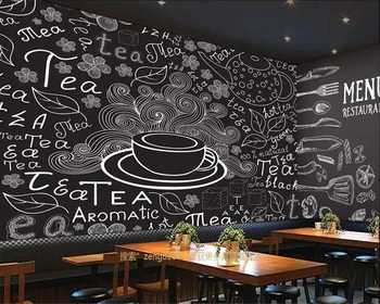 Beibehang Custom tapetes Amerikāņu cofe kafejnīca ilustrācija fona sienas, mājas apdare, instrumenti TV fona 3d tapetes