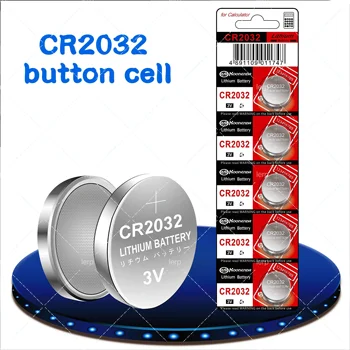 CR2032 Monēta Šūnu Akumulators Auto Tālvadības pults Anti-Theft Ierīces Monēta Šūnu Elektronikas
