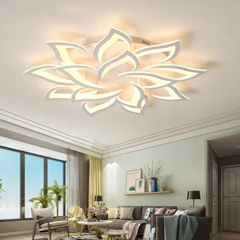Dizainers LED Ziedlapiņu Lustra Dzīvojamā Istabā, Guļamistabā, Virtuvē Moderna Lampa, Mājas Iekštelpu Apgaismojums Luksusa Augstas klases Apdare Aprīkojums