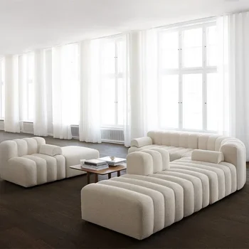 Eiropas Mūsdienu Dīvāns Dizainers Kariete Lounge Ergonomisks Reclinable Dīvāns Līkne Sūklis Salas Y Dīvāni Muebles Saliekamās Mājas