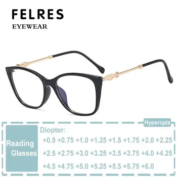 Fashion Square Beidzis Lasījums Brilles Sievietēm, Optiskās Brilles Anti Zilā Gaisma Skaidrs, Objektīvs Tālredzības Recepšu Brilles