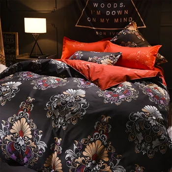 Grezns pils drukāšanas stils BeddingSets Pāris divguļamā gulta, Gultas Veļa Pāri Sega sedz Kopums, kas Aprīkoti Karaliene/King Size Pilna izmēra