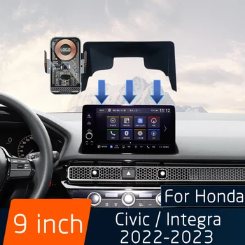 Honda Civic/lntegra 2022-2023 Automašīnu, Mobilo Telefonu Bezvadu Lādēšanas Navigācijas Sensoru Stāvēt Ekrāna 9 collu noteiktu Stendā Bāzes