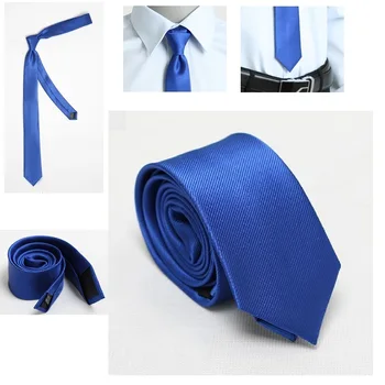 HOOYI 2019 poliestera vīriešu Royal Blue kakla kaklasaiti Mariage Kaklasaites Vīriešiem