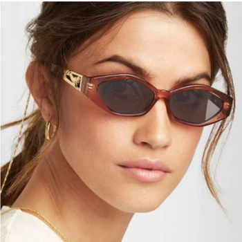 Jaunu Mazo Pilna Ovālas formas Rāmja Saulesbrilles Moderns Modes Daudzkrāsains Sieviešu Toņos Populāro Zīmolu Dizainers Brilles UV400 Dāmas