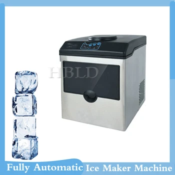 Komerciāla Mazo Ledus Iekārta Ir Pilnībā Automātiska, Manuāla Ūdens Iesmidzināšana Portatīvo Ice Cube Veidojot Mašīnu