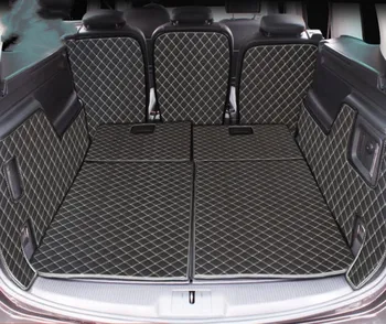 Laba kvalitāte! Īpašas automašīnas bagāžnieka paklāji Volkswagen Sharan 6 7 sdvietas 2021-2011 ūdensizturīgs boot paklāji kravas starplikas,Bezmaksas piegāde