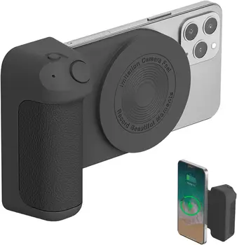 Magnētiskā Viedtālrunis CapGrip Kameru, Mobilo Telefonu Rokturis Rokturis Foto 10W Qi Bezvadu Lādēšanas Statīvs Tālruņa Turētājs