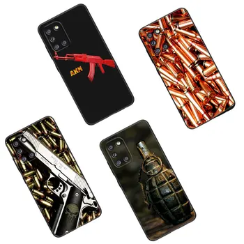 Militāro Ieroču Tālrunis Case For Samsung Galaxy A01 A03 Core A04 E A02 A05 A10 A20 A21 A30 A50 S A6 A8 + A7 2018 Black Vāciņu