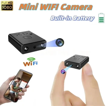 Mini HD 1080P WIFI Kamera, Iebūvēts Akumulators IS Nakts Redzamības Ķermeņa Cam IP Tālvadības Uzraudzību Videokamera Cam