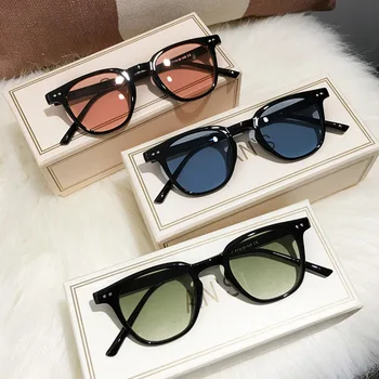 Modes Vintage Laukumā Saulesbrilles Sieviešu Lielgabarīta Sunglass Man Melnās Brilles UV400 Eyewear Zīmola Dizainere Toņos Oculos De Sol
