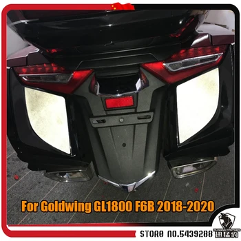 Moto melns 1 uzstādiet atstarojošo uzlīmi grūti seglu somas Honda Goldwing Gold Wing GL1800 GL 1800 F6B F 6 B 2018 2019 2020