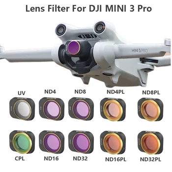Par DJI Mini 3 Pro Objektīvu Filtri Regulējams CPL Filtru Komplekts ND4 ND16 ND8/PL ND32/PL MCUV Par DJI Mini 3 Kameras Dūkoņa Piederumi