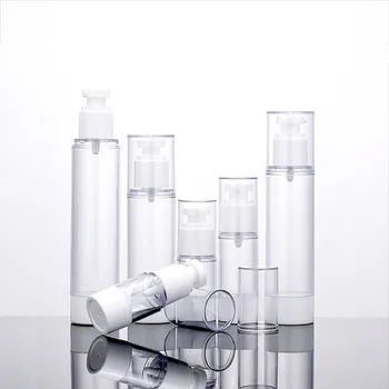 Plastmasas Pudele Caurspīdīga Spray Emulsijas Pudeli Ceļojumu Pudelēs Tvertnes Sūknis Pudeli Bezgaisa Losjons Sūknis, Vakuuma Smidzināšanas Pudele