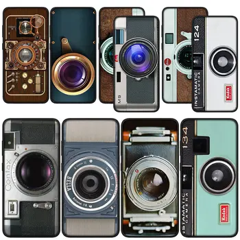 Retro Kameras Vintage Vāciņu Tālruņa Case for Samsung Galaxy Note 20 Ultra 10 9 8 S10 Lite S9 + A6 A7 A8 Plus A9 Mīkstu Apvalku