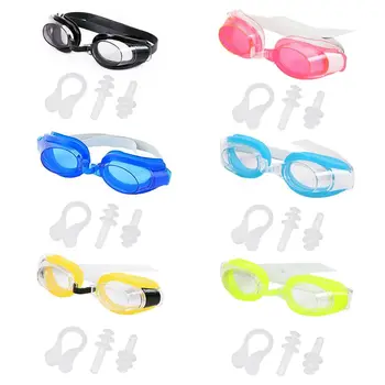 Sieviešu, Vīriešu Pieaugušo Ūdensizturīgs Anti Miglas Peldēšanas Brilles Komplekts UV Aizsardzību Plata