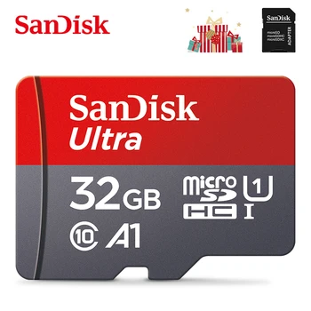 Sākotnējā SanDisk Micro SD Kartes 32gb tarjeta Atmiņas Karte 32GB Class 10 Microsd 32gb Cartao de Memoria TF Karte 32gb ar adapteri