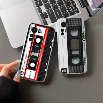Vintage audiokasete Retro Telefona Gadījumā Xiaomi 13 12 10 11 11T Poco F3 M4 Redmi K40 K30 10X 9T Note10 11 10S 9 8 Pro Lite