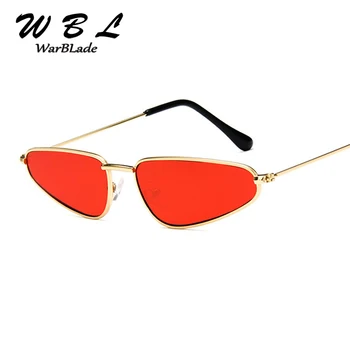 WarBLade Retro Cat Eye Saulesbrilles Sievietēm, Dzeltena, Sarkana Lēca, Saules brilles Modes Vieglais Svars Sunglass Sieviešu Briļļu Vintage