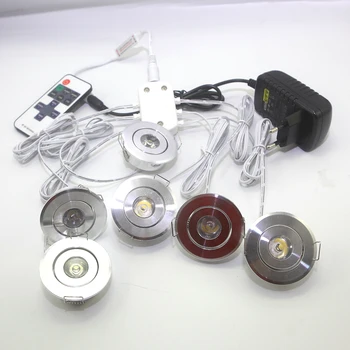 YRANK LED Downlight Mini 1.5 W DC12V LED ministru Kabineta lampas Spot Gaismas, Virtuves, Guļamistabas Vitrīna Skapis, Skapis, Nakts Apgaismojums